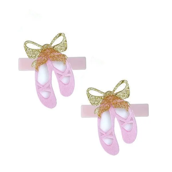 Alligator Hair Clips Set | Ballet Slippers | Lilies & Roses NY