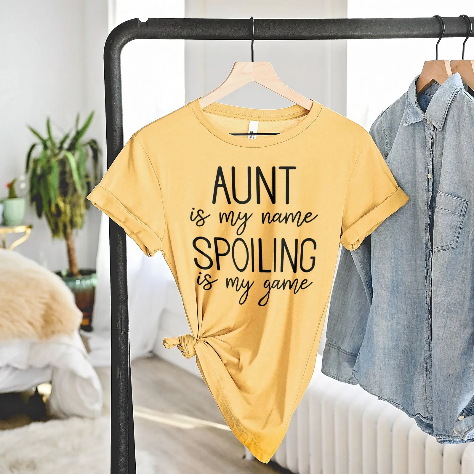 Aunt Is My Name Spoiling Is My Game Shirts For Women - Christian Shirts for Women - Religious Tee Shirts