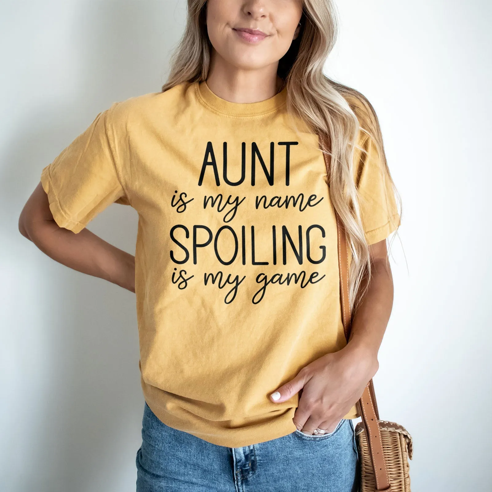 Aunt Is My Name Spoiling Is My Game Shirts For Women - Christian Shirts for Women - Religious Tee Shirts