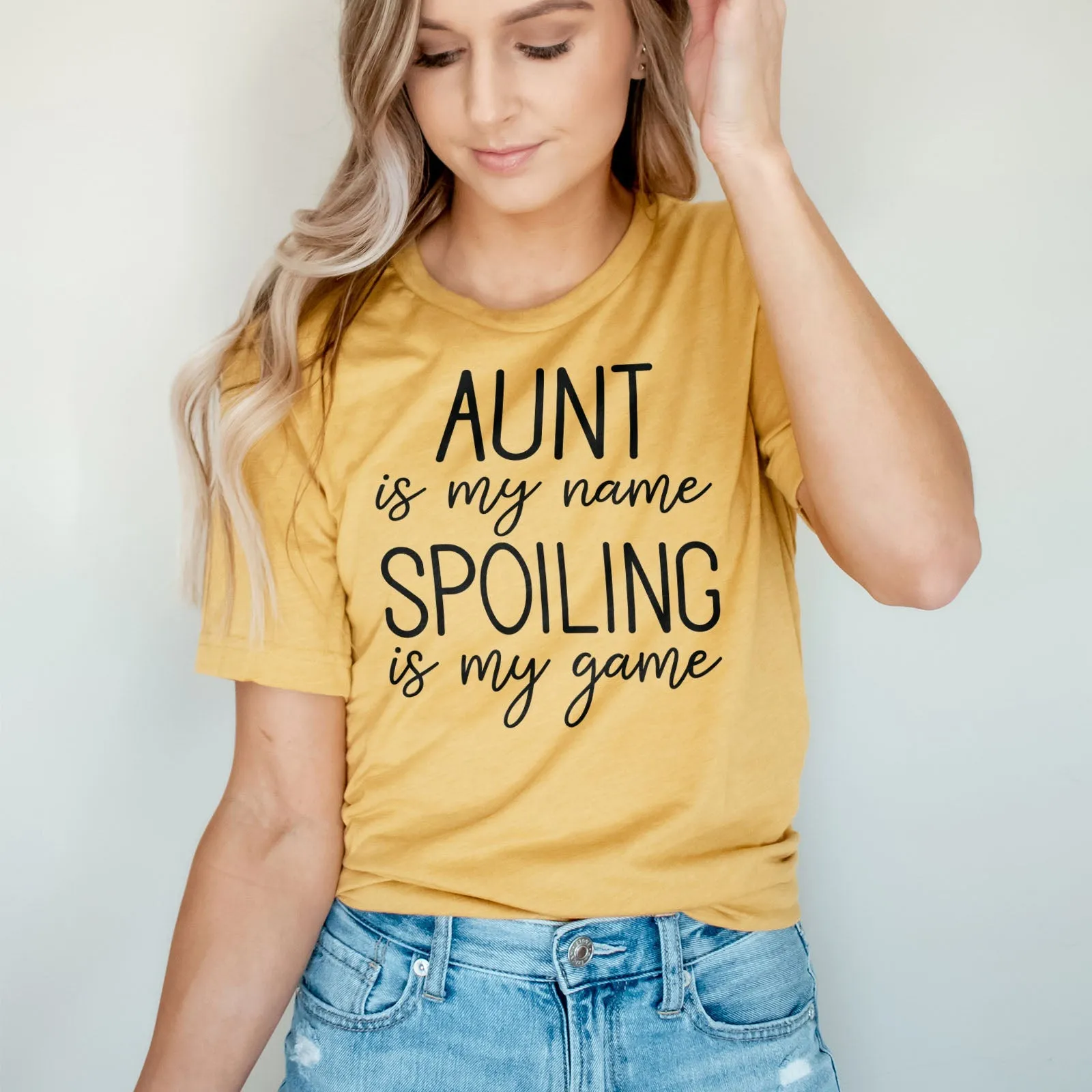 Aunt Is My Name Spoiling Is My Game Shirts For Women - Christian Shirts for Women - Religious Tee Shirts