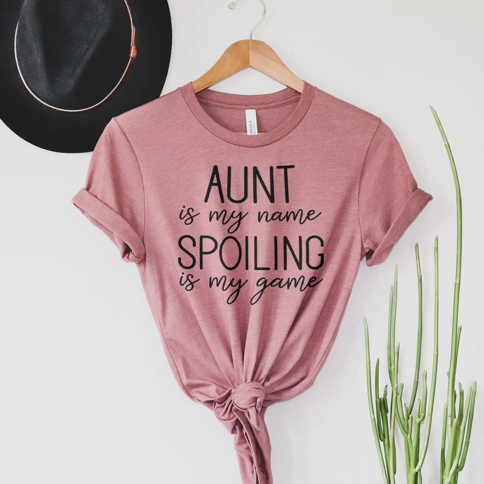 Aunt Is My Name Spoiling Is My Game Shirts For Women - Christian Shirts for Women - Religious Tee Shirts