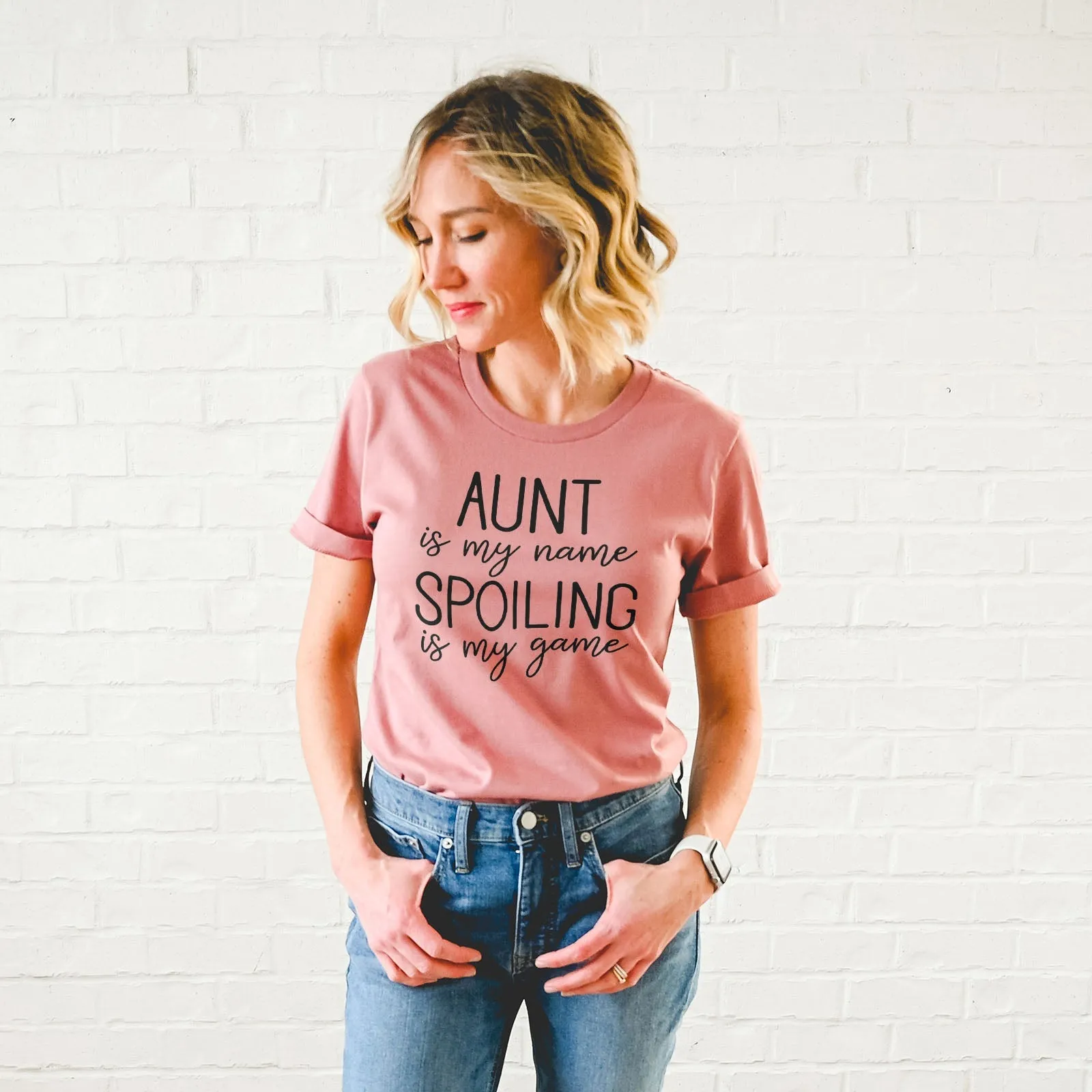 Aunt Is My Name Spoiling Is My Game Shirts For Women - Christian Shirts for Women - Religious Tee Shirts