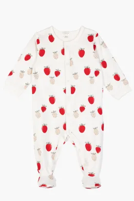 Baby Girl Petit Lem Strawberry Footie