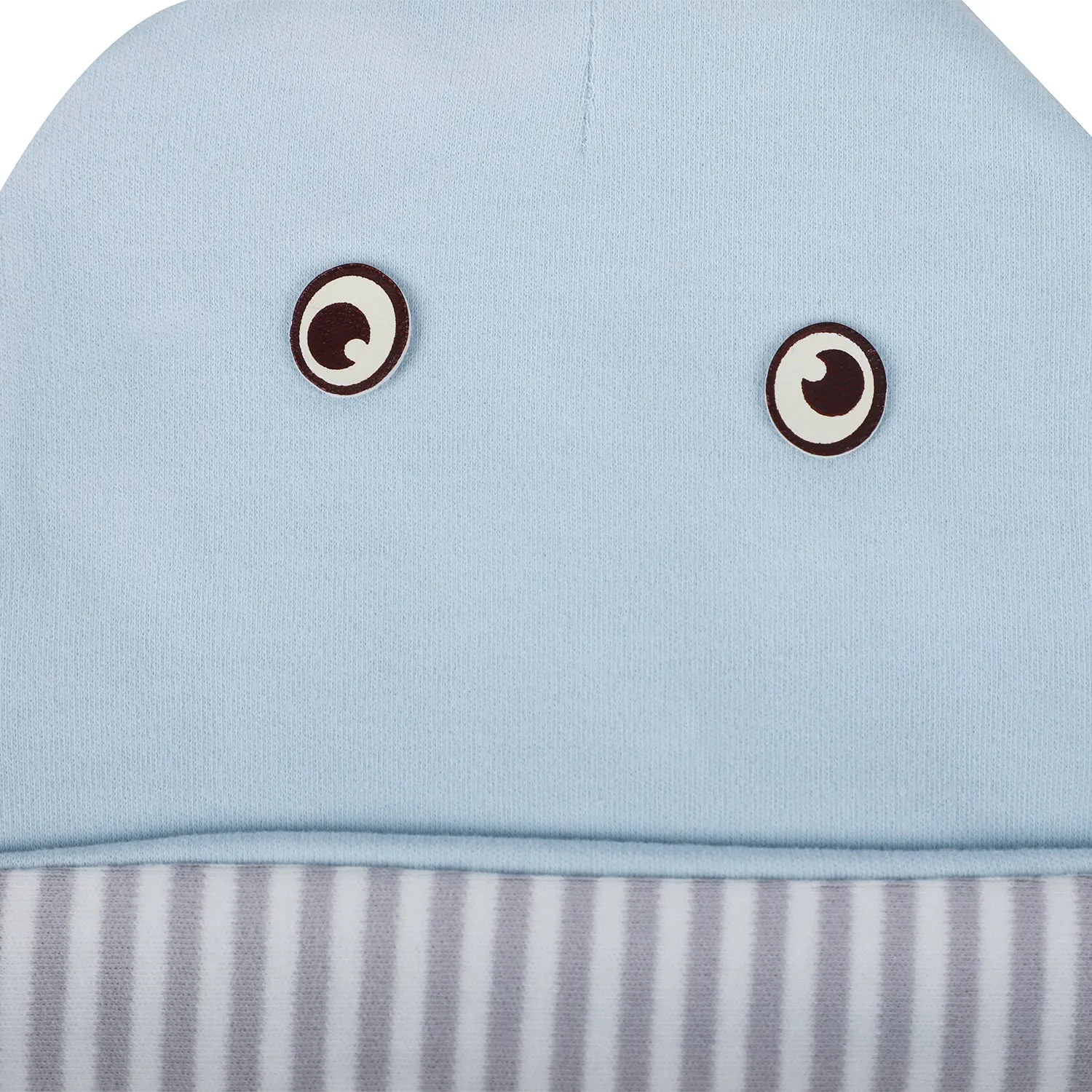 Baby Moo Cartoon Face Cartoon Designs Cap - Blue