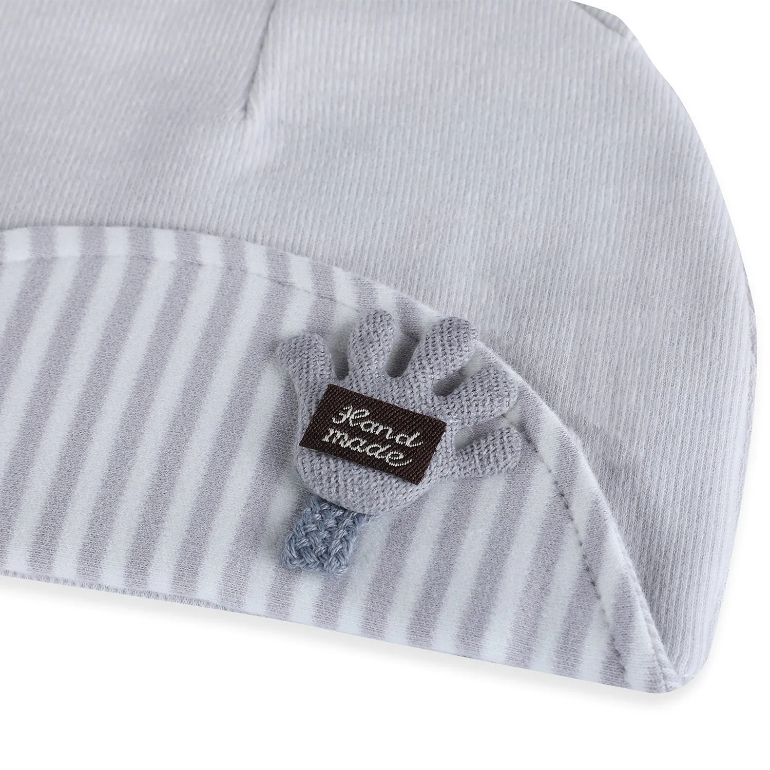 Baby Moo Cute Turtle Toddlers Cotton Cap - Grey