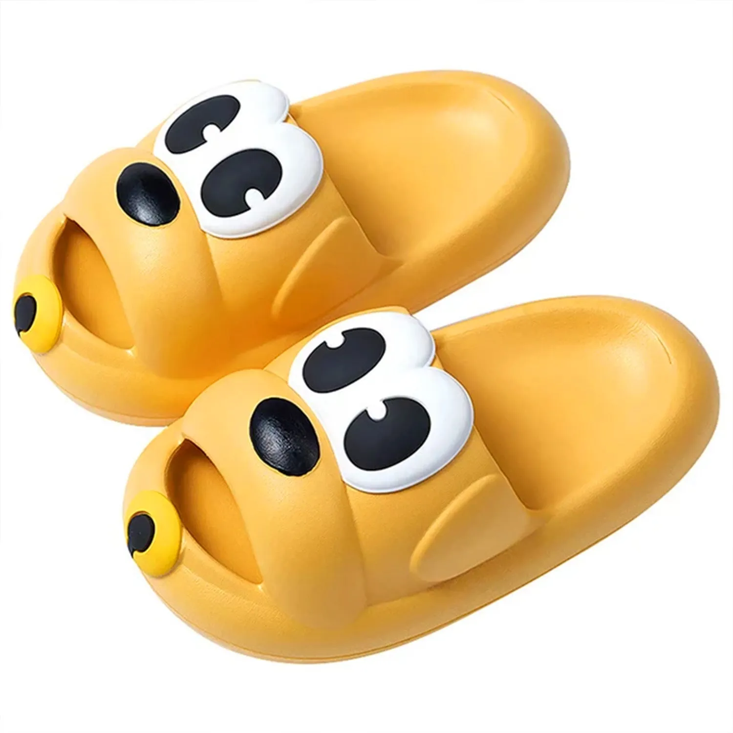 Baby Moo Dog Waterproof Soft Slippers Anti-Skid Sliders - Yellow