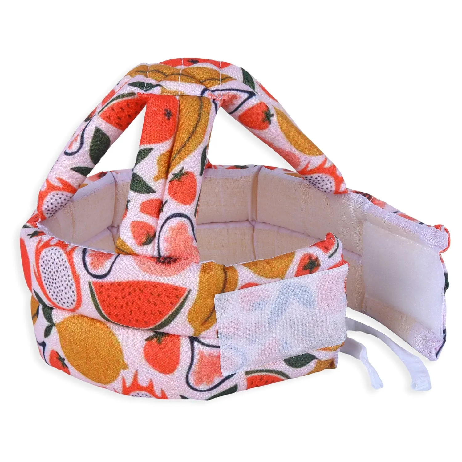 Baby Moo Fruity Fun Head Protection Adjustable Cushioned Safety Helmet - Orange