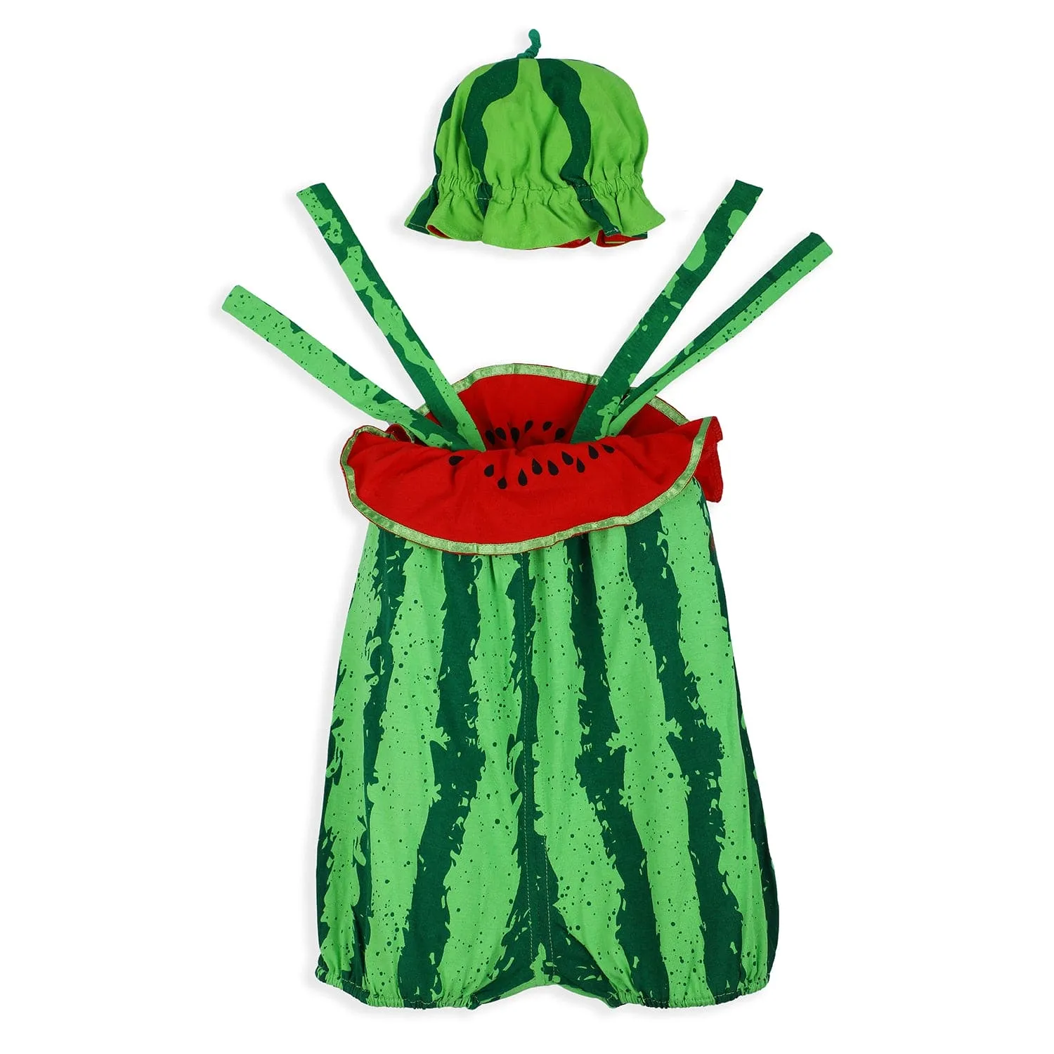 Baby Moo Watermelon Costume Cocomelon Theme Fancy Dress - Green