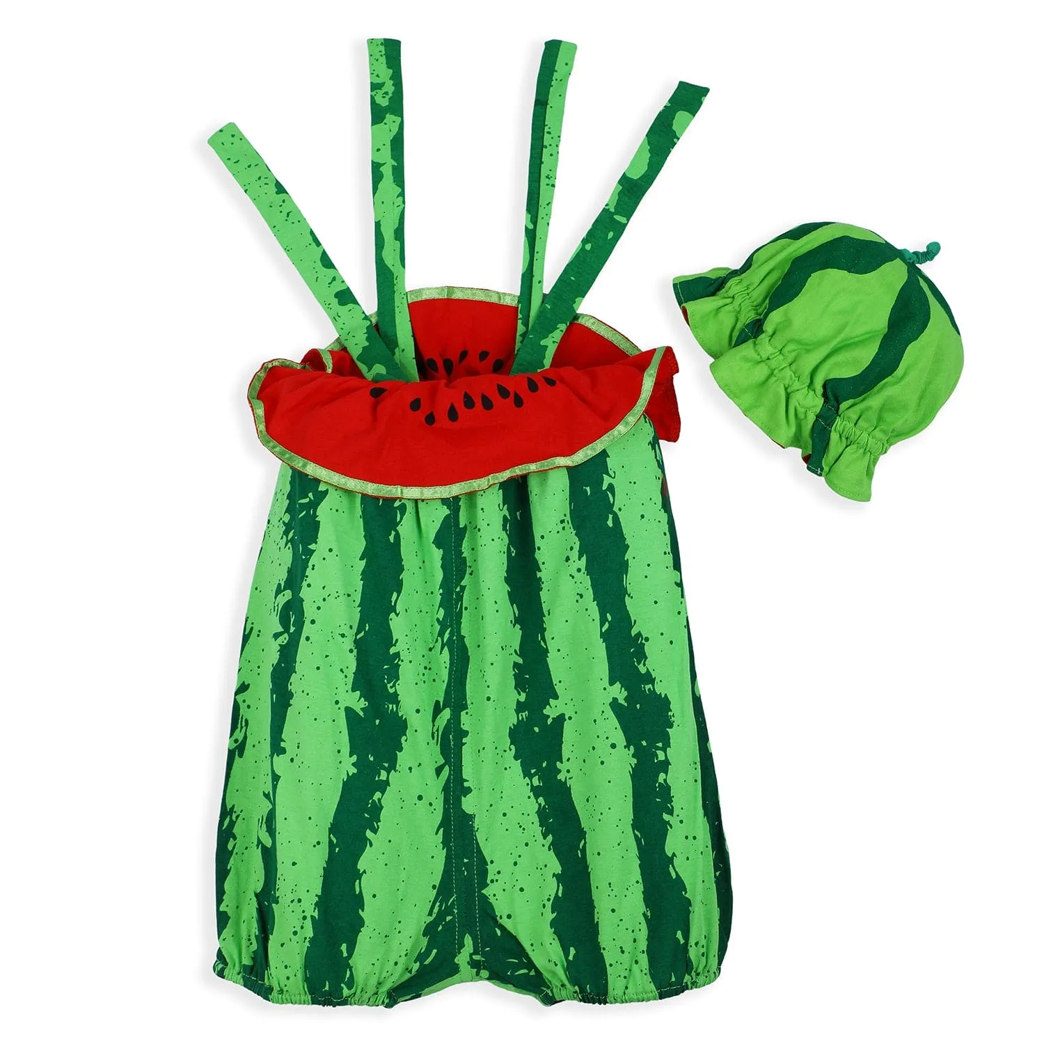 Baby Moo Watermelon Costume Cocomelon Theme Fancy Dress - Green