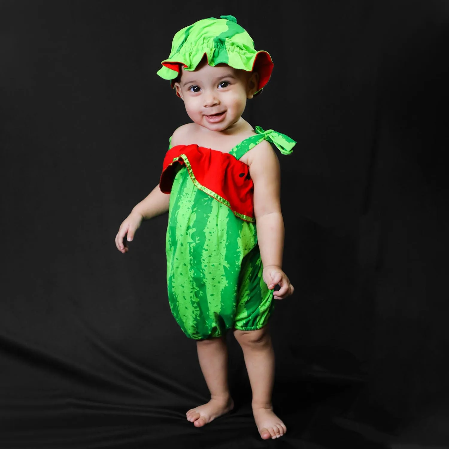 Baby Moo Watermelon Costume Cocomelon Theme Fancy Dress - Green