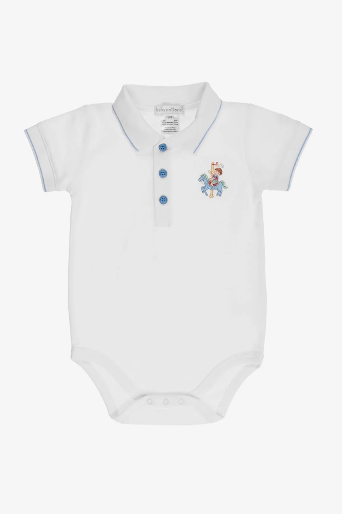 Baby Onesie Babycottons Carousel Polo