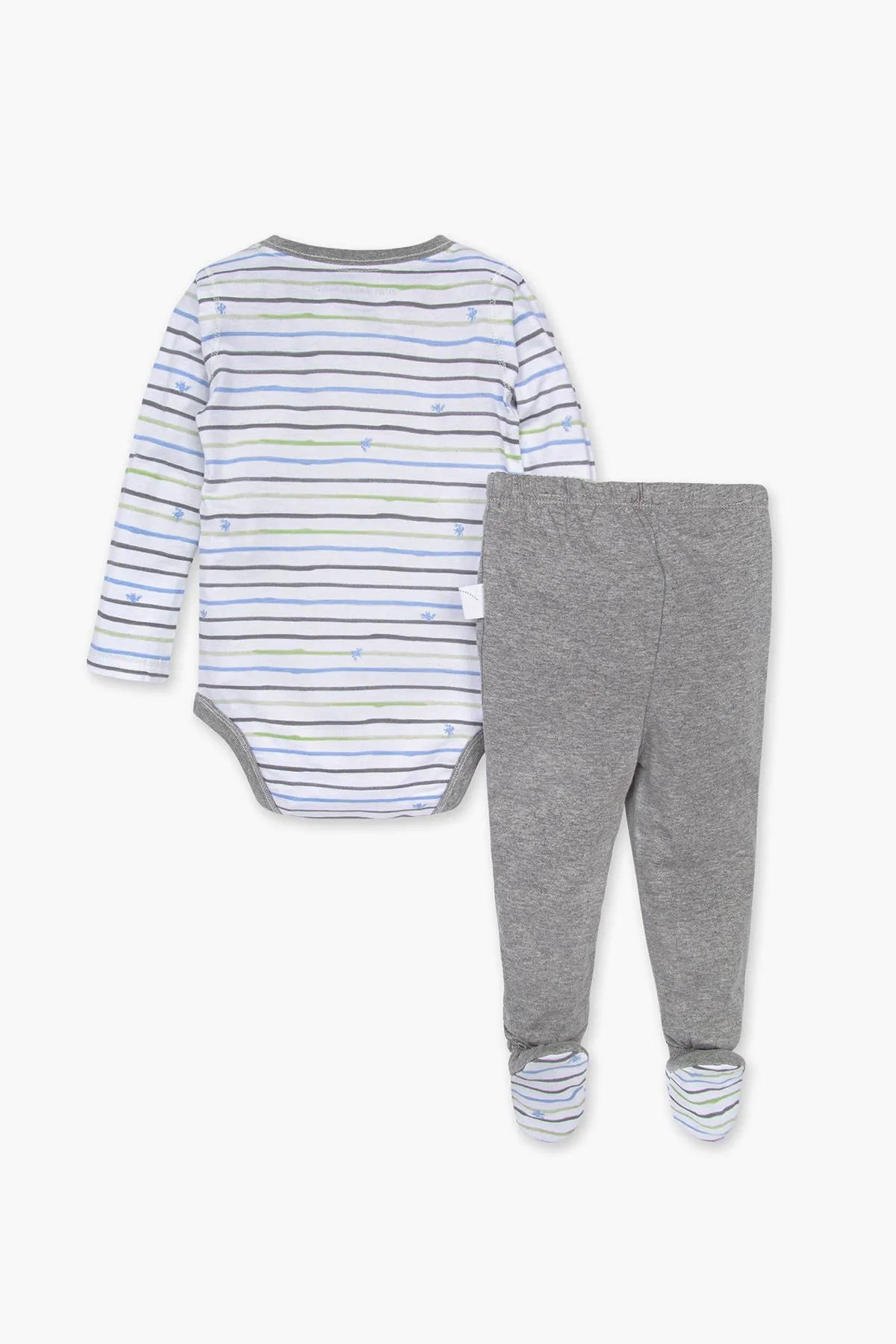 Baby Onesie Burt's Bees Watercolor Bee 2-Piece Boys Set