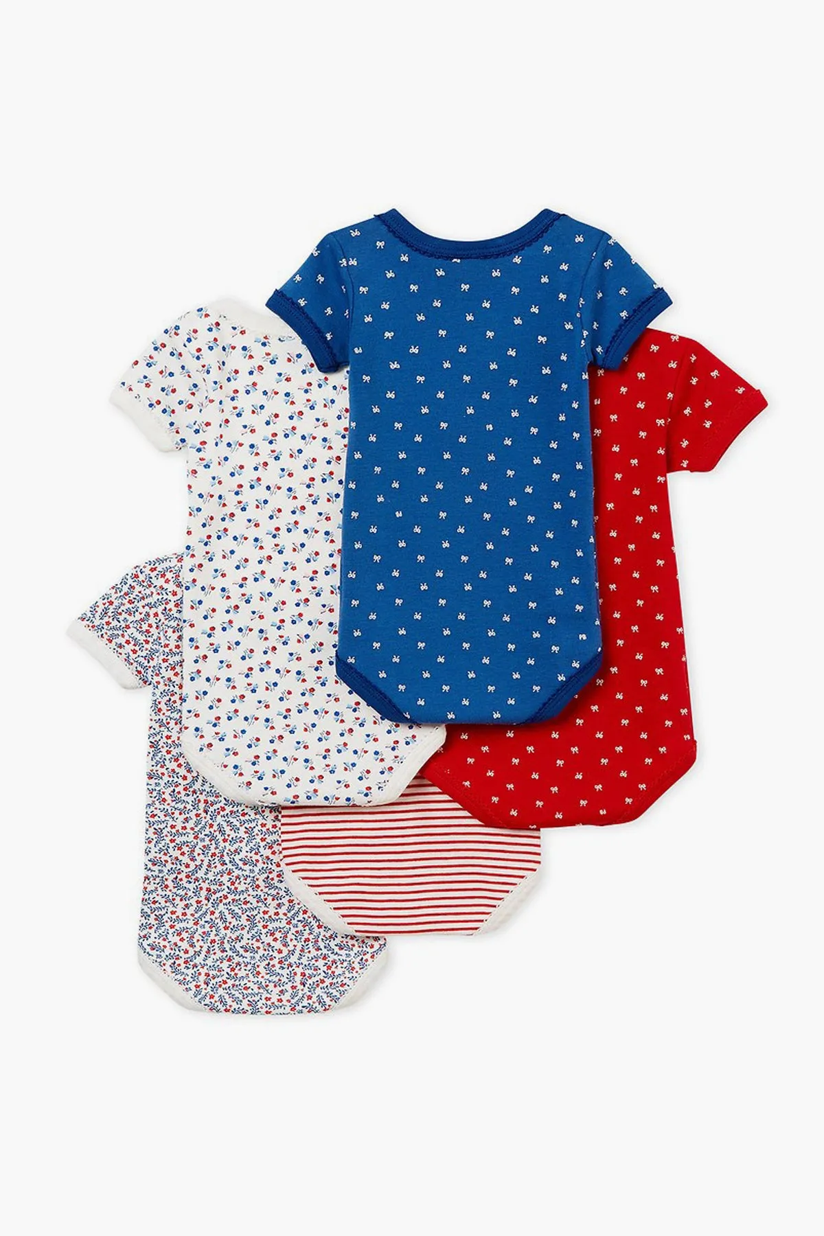 Baby Onesie Petit Bateau 5-Pack Print