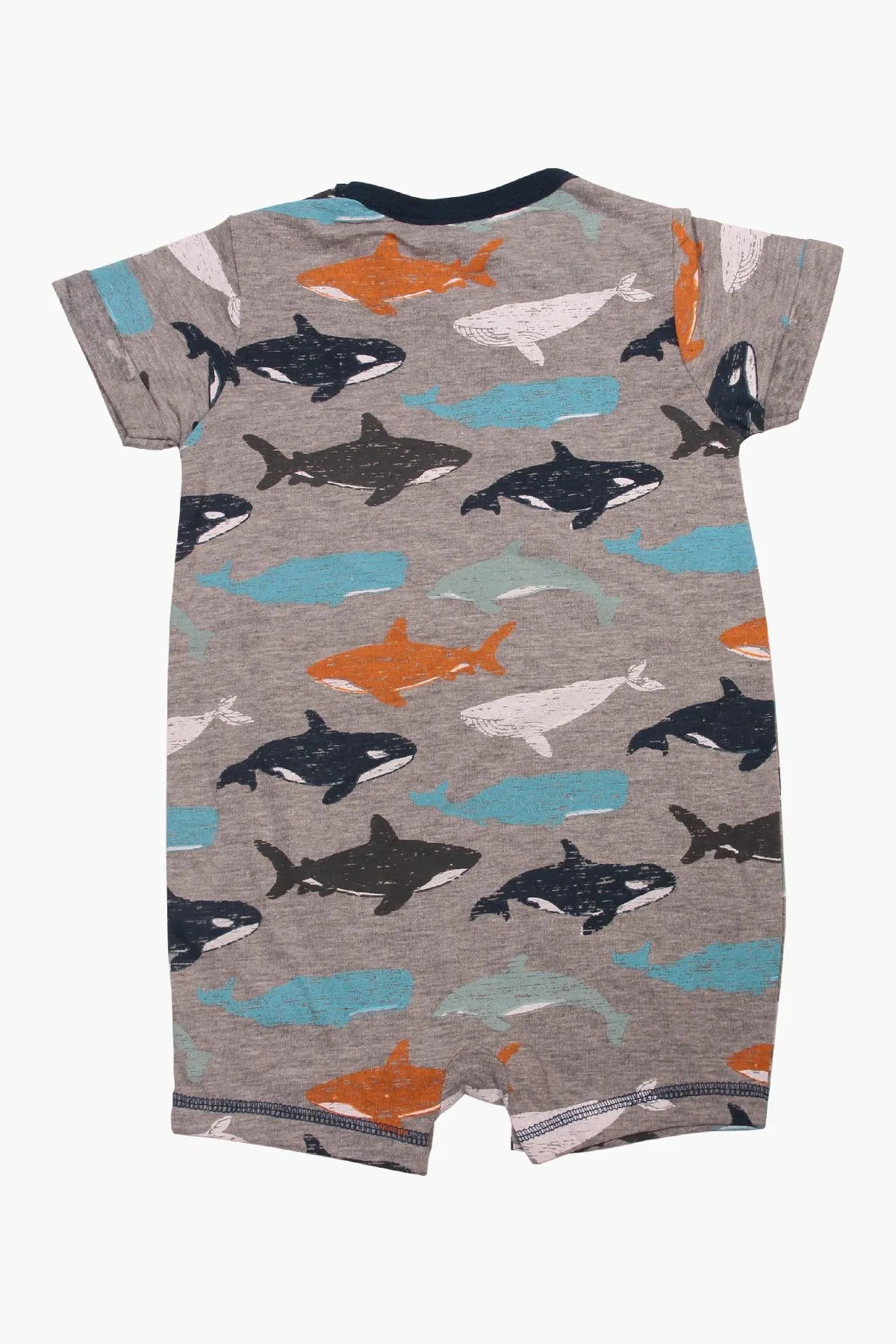 Bear Camp Whale Baby Boys Romper