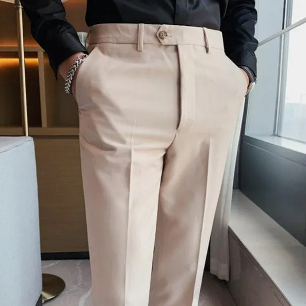 Beige Men Formal Pants by Italian Vega®