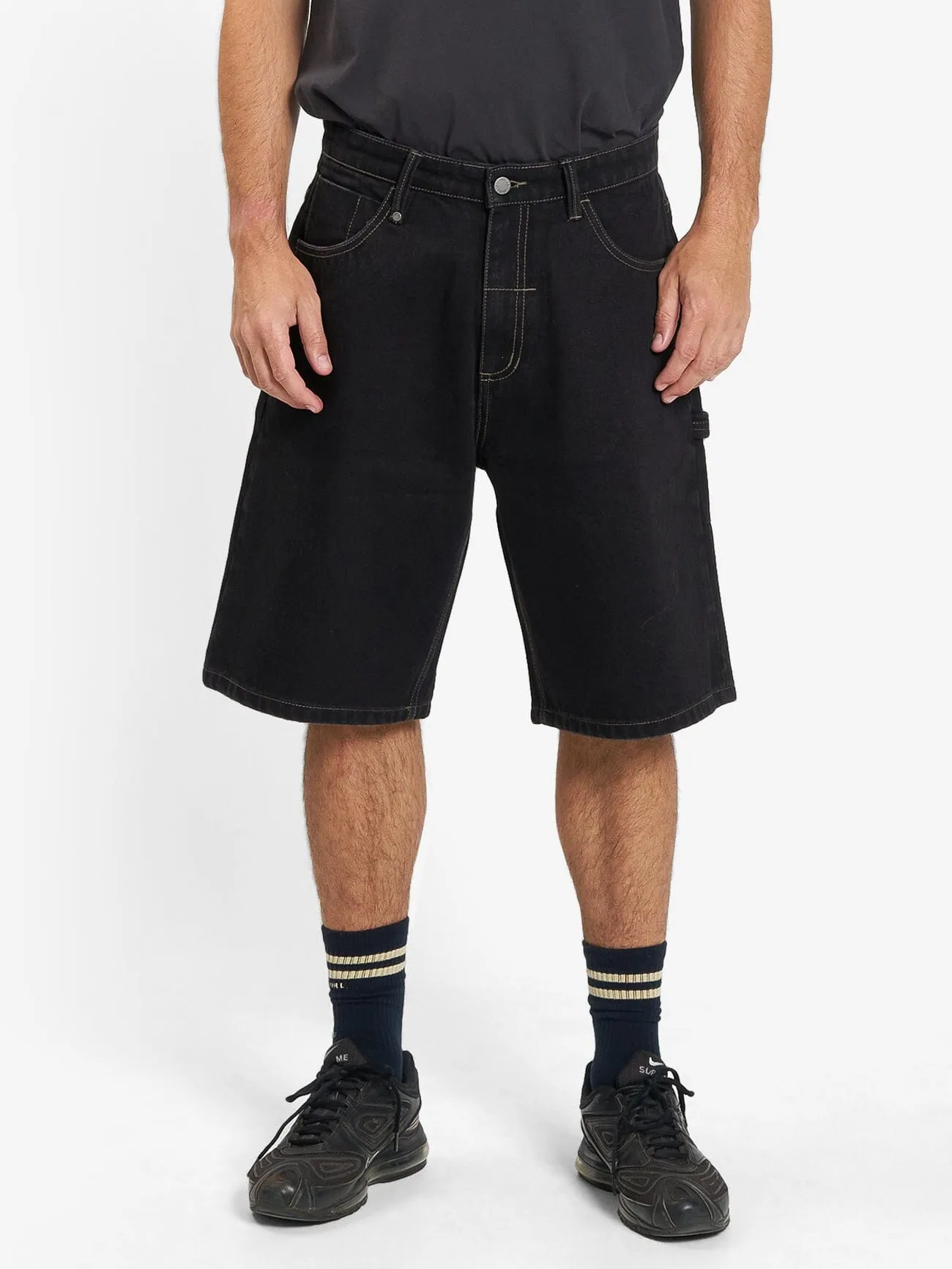 Big Slacker Denim Short - Black Rinse