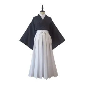 Black and White Hakama Set