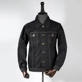 Black Denim Men's Jacket