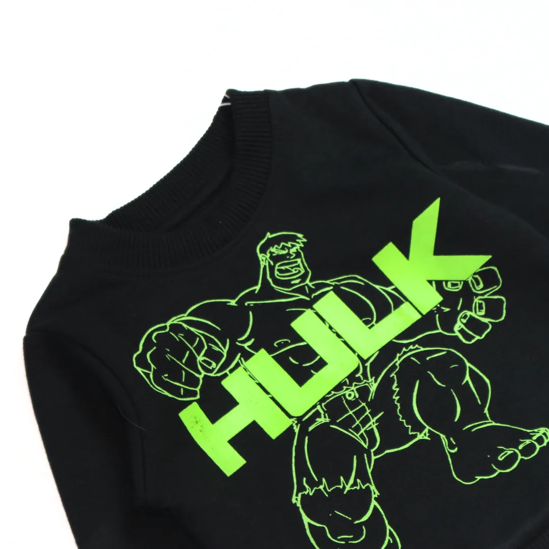 Boy black hulk sweatshirt