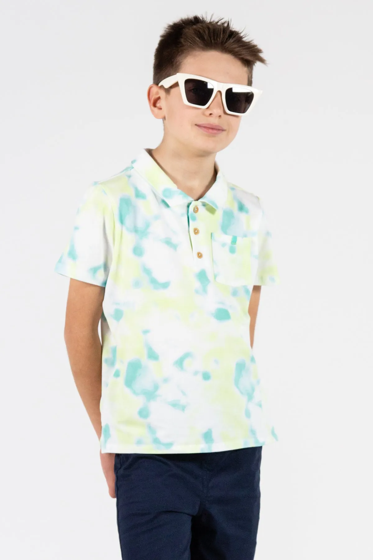 Boys and Baby Boy Shirt EGG New York Harrison Polo Tie Dye