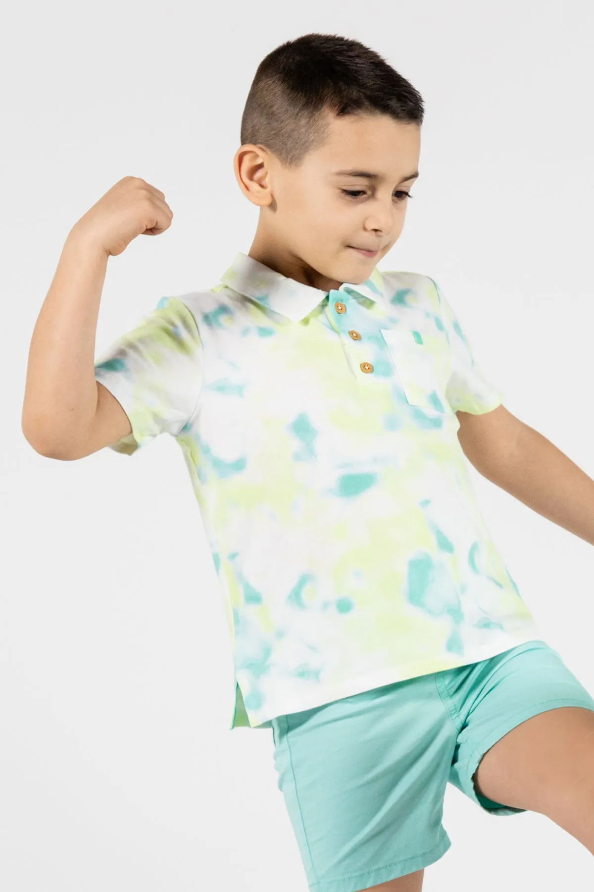 Boys and Baby Boy Shirt EGG New York Harrison Polo Tie Dye