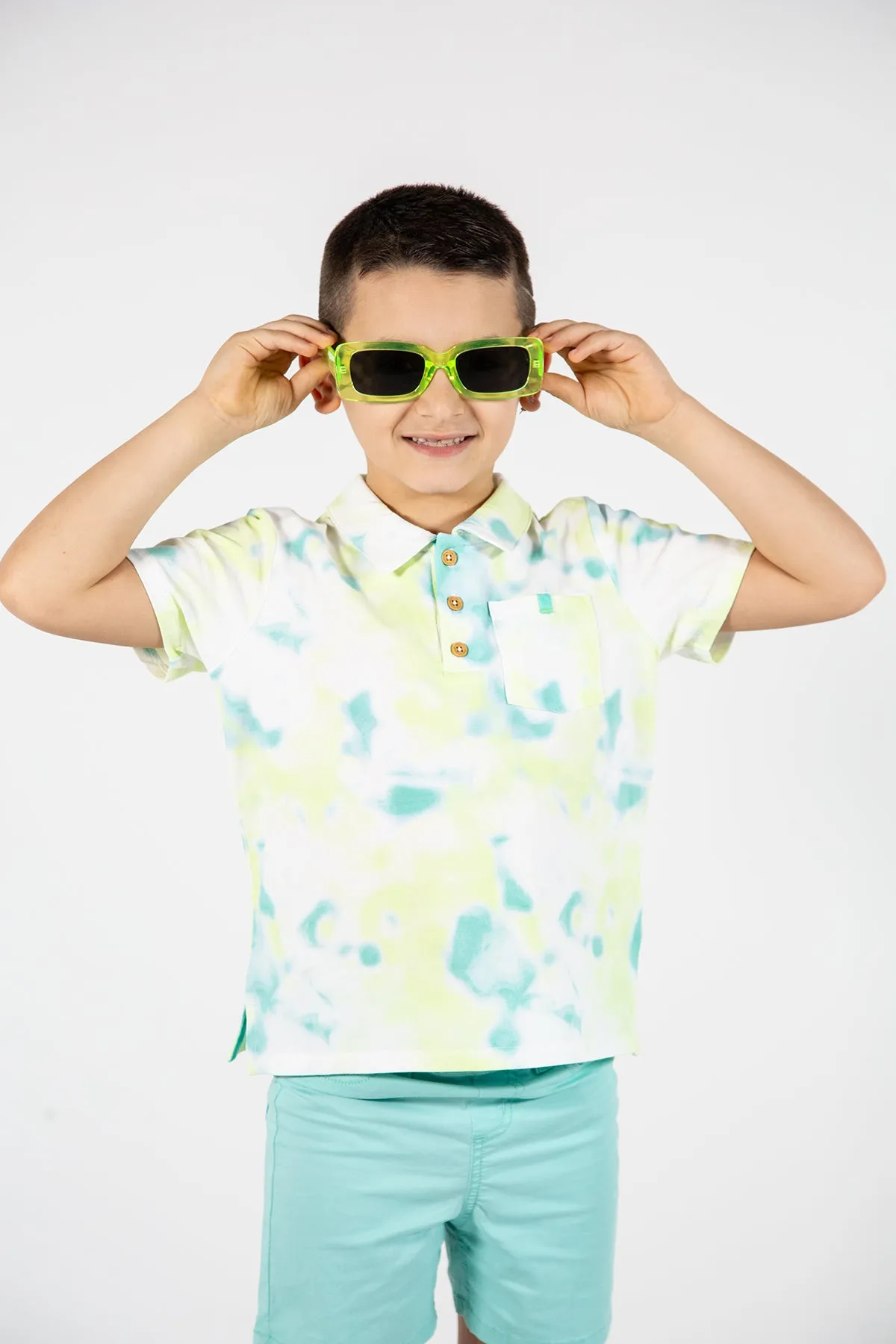 Boys and Baby Boy Shirt EGG New York Harrison Polo Tie Dye