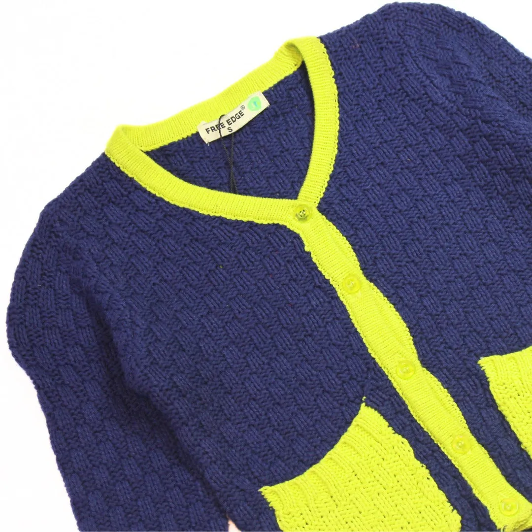 Boys neon color cardigan