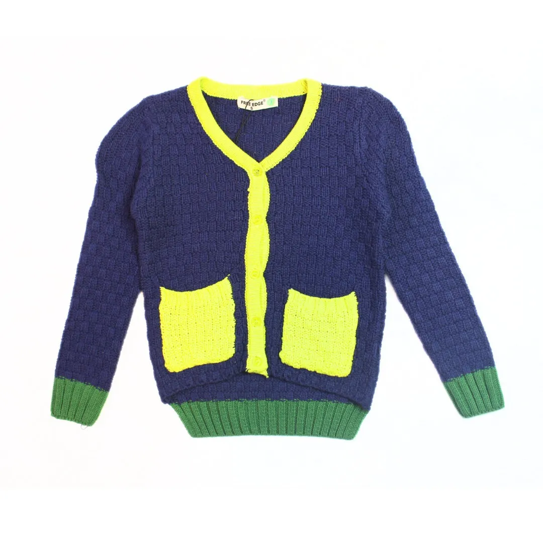 Boys neon color cardigan