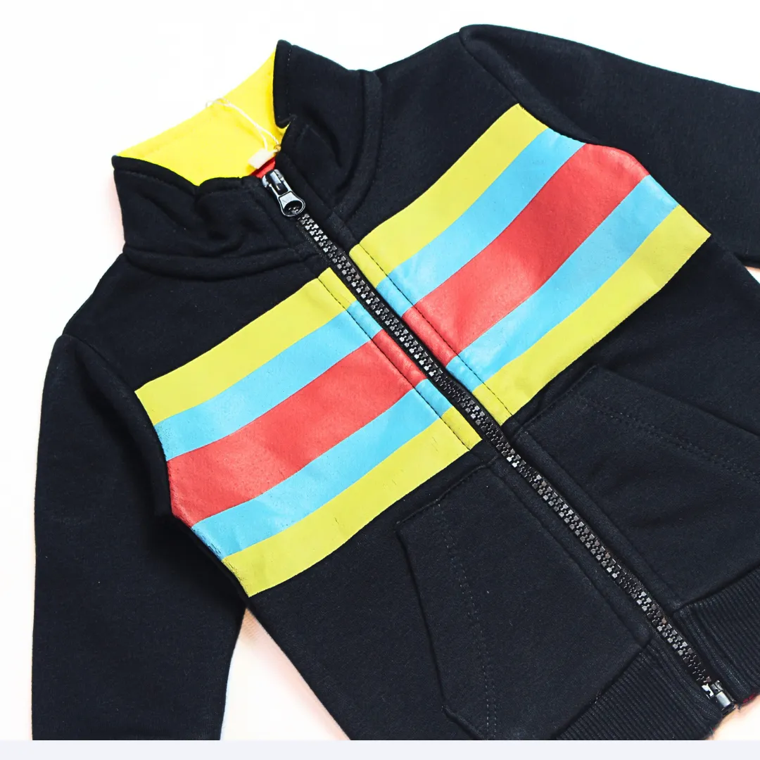 Boys rainbow zipper