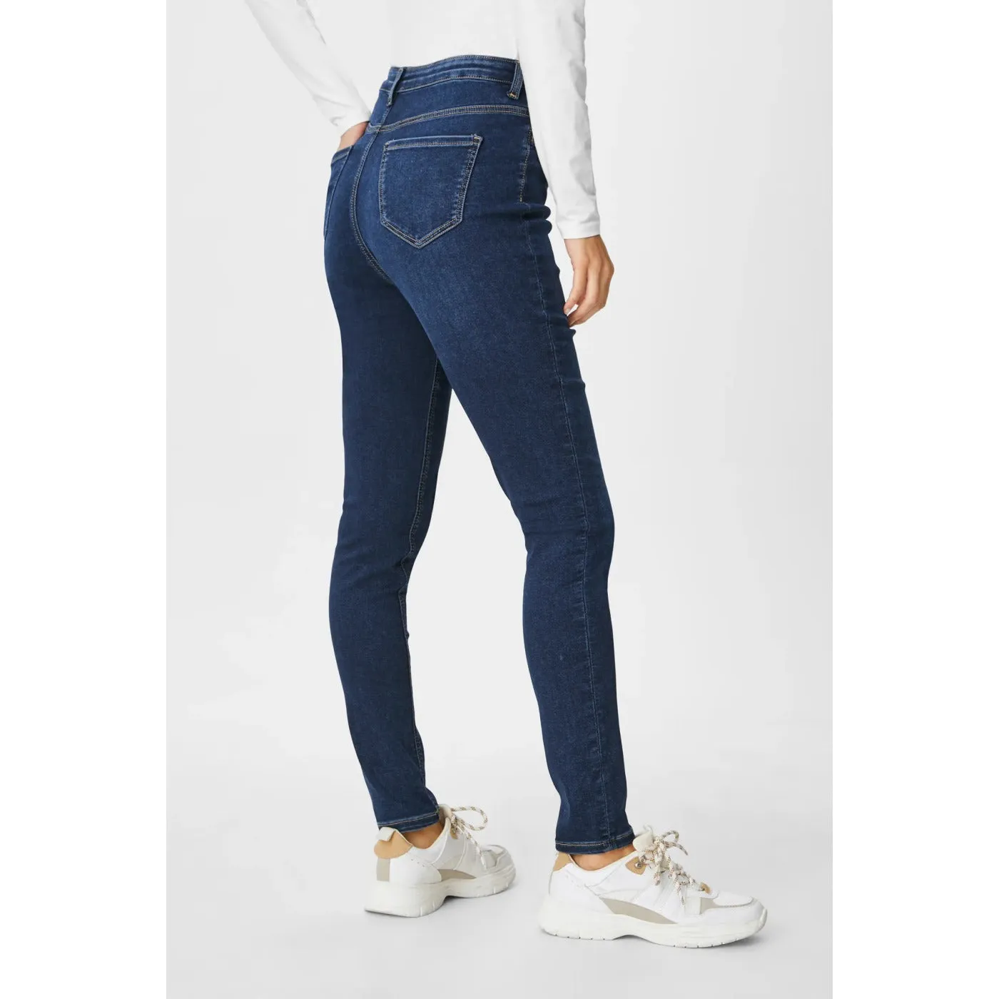 CA Skinny Blue Curvy Jeans