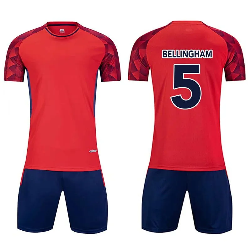 Children Football Jerseys Boys girl Soccer Sets Short Sleeve Football Uniforms Kids Soccer Tracksuit Team sports shirt