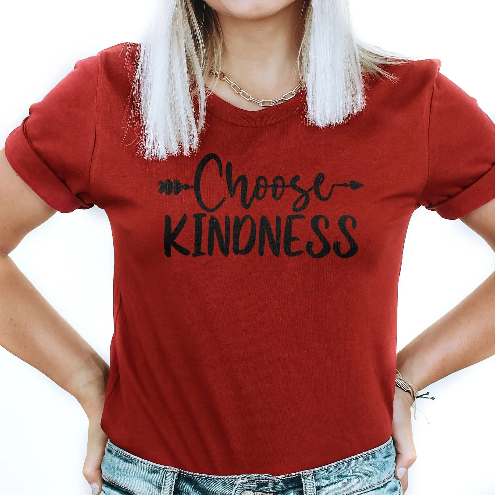 Choose Kindness Tee Shirts For Women - Christian Shirts for Women - Religious Tee Shirts