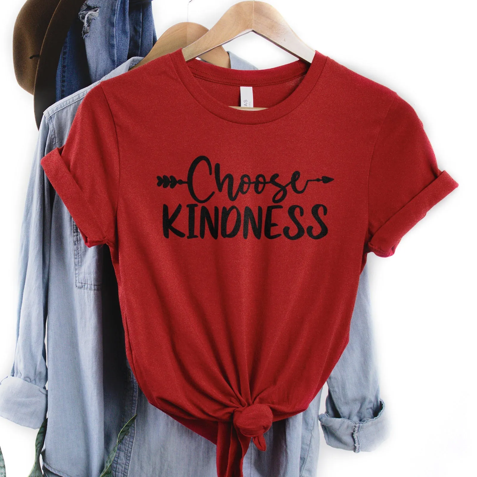 Choose Kindness Tee Shirts For Women - Christian Shirts for Women - Religious Tee Shirts