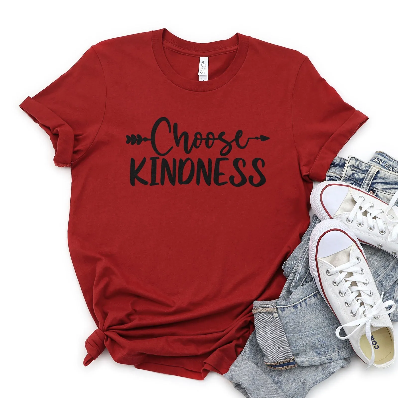 Choose Kindness Tee Shirts For Women - Christian Shirts for Women - Religious Tee Shirts