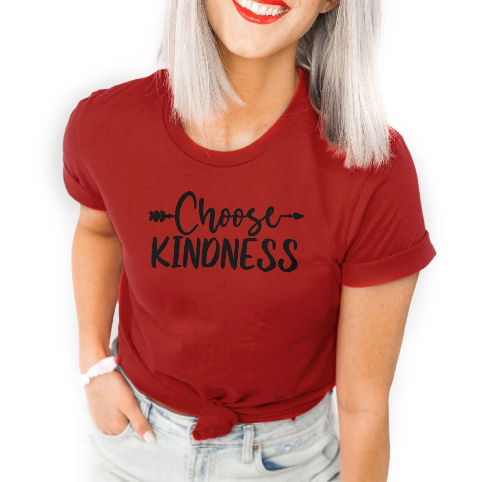 Choose Kindness Tee Shirts For Women - Christian Shirts for Women - Religious Tee Shirts