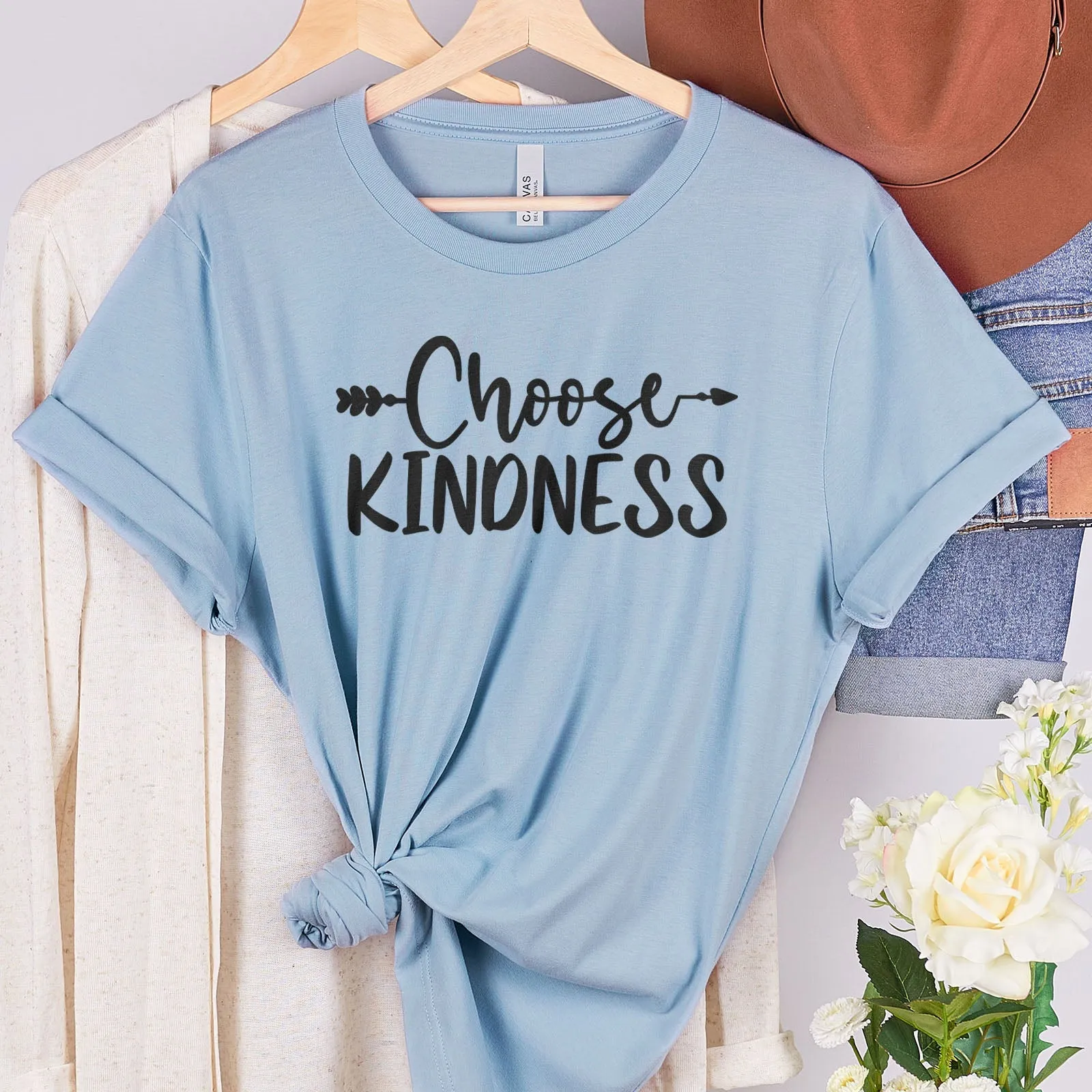 Choose Kindness Tee Shirts For Women - Christian Shirts for Women - Religious Tee Shirts