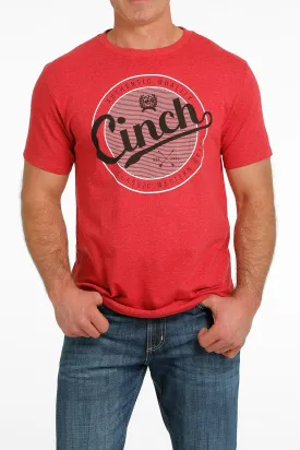 Cinch Mens Tee - Heather Red - MTT1690554