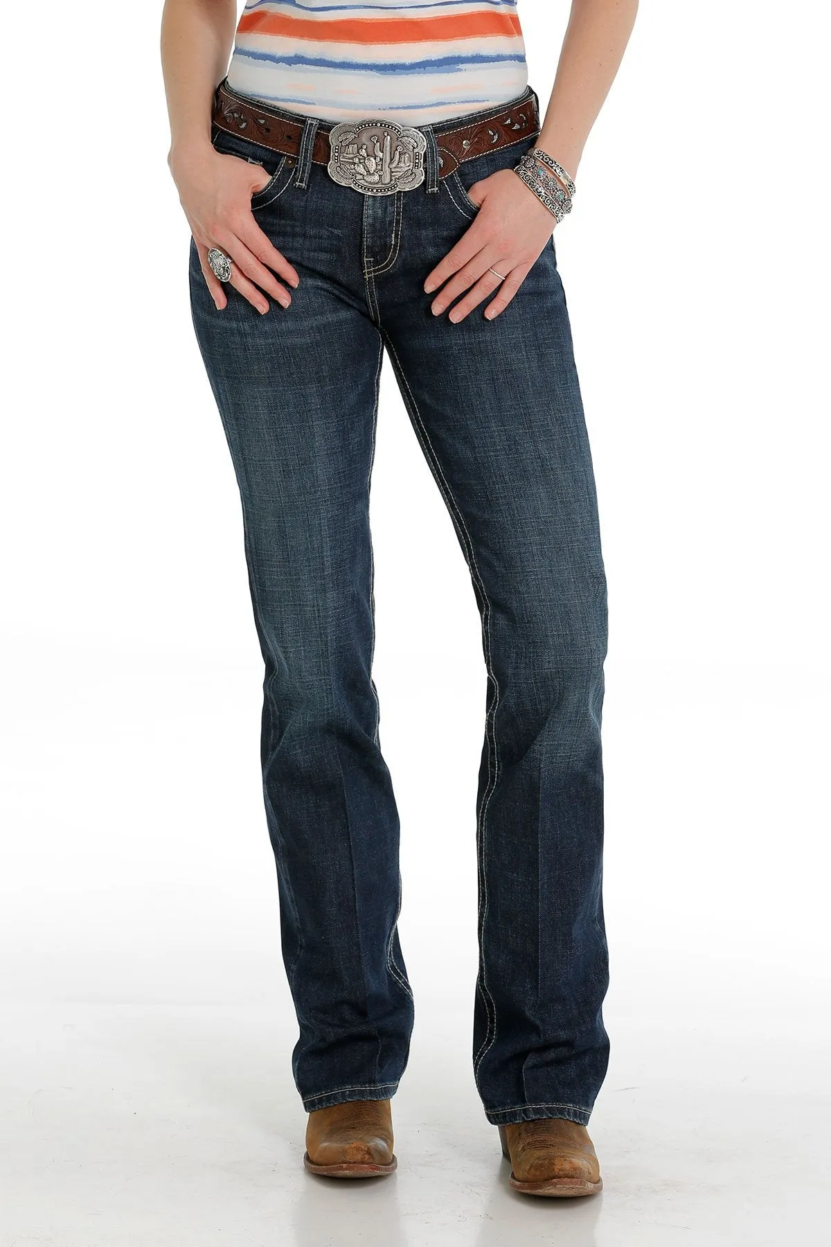 Cruel Denim Ladies Hannah Slim Fit Jean - Dark Stonewash - CB71154071