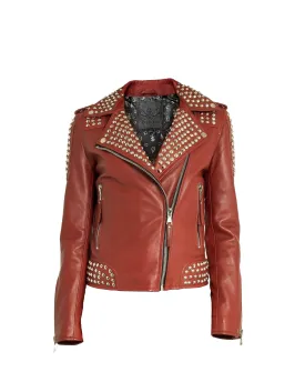 CRYSTAL Biker Studs | Rouge