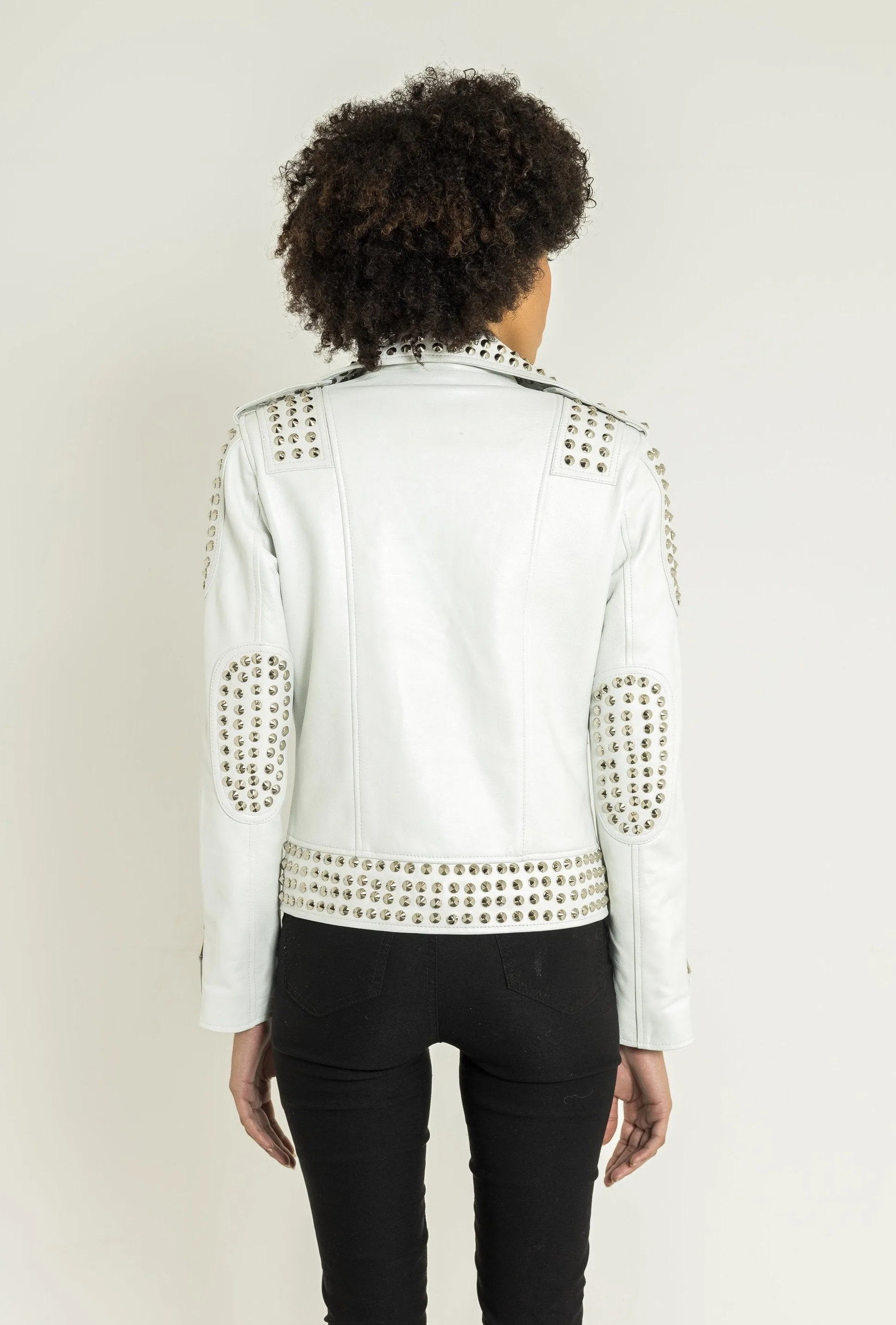 CRYSTAL Biker Studs | Rouge