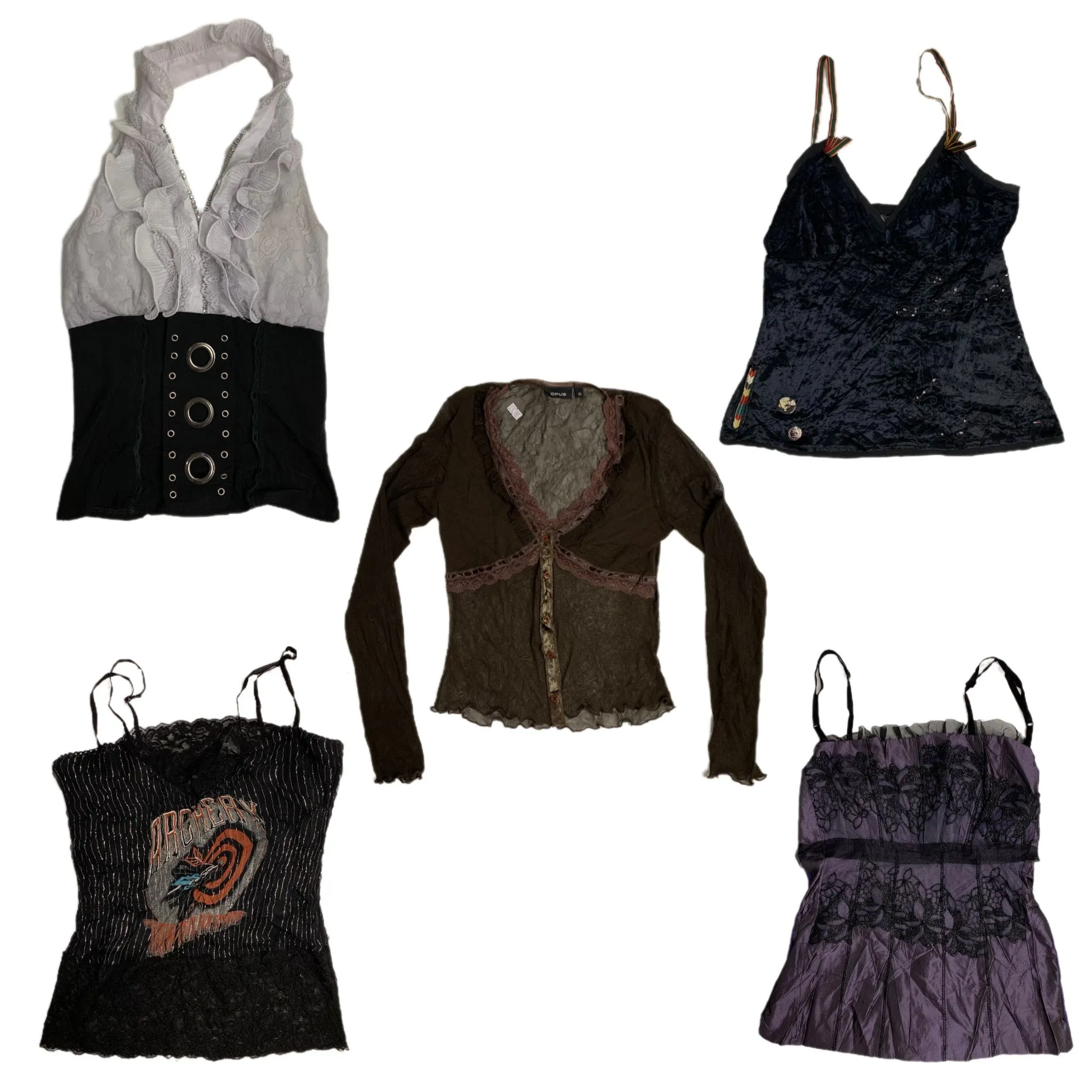 Distinctive Y2k Gothic Tops (SS-093)