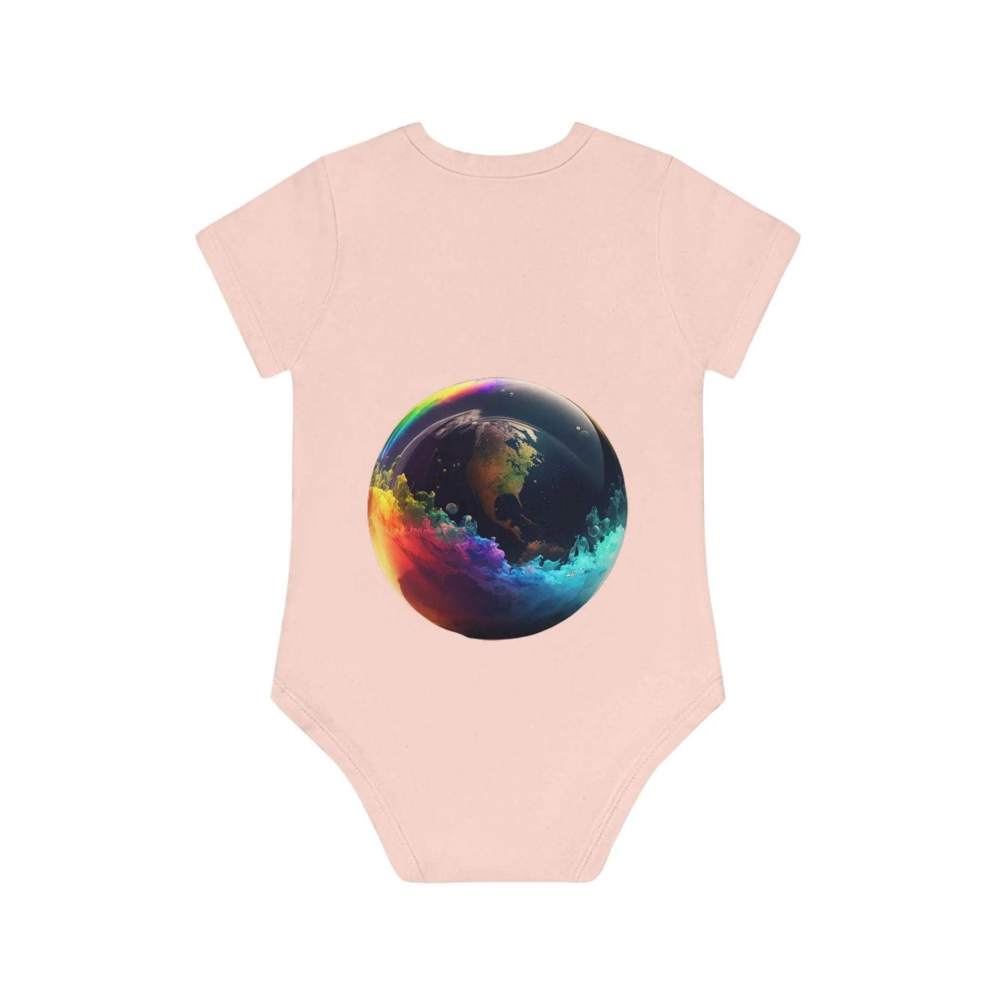 ,,EARTH" Baby Organic Short Sleeve Bodysuit