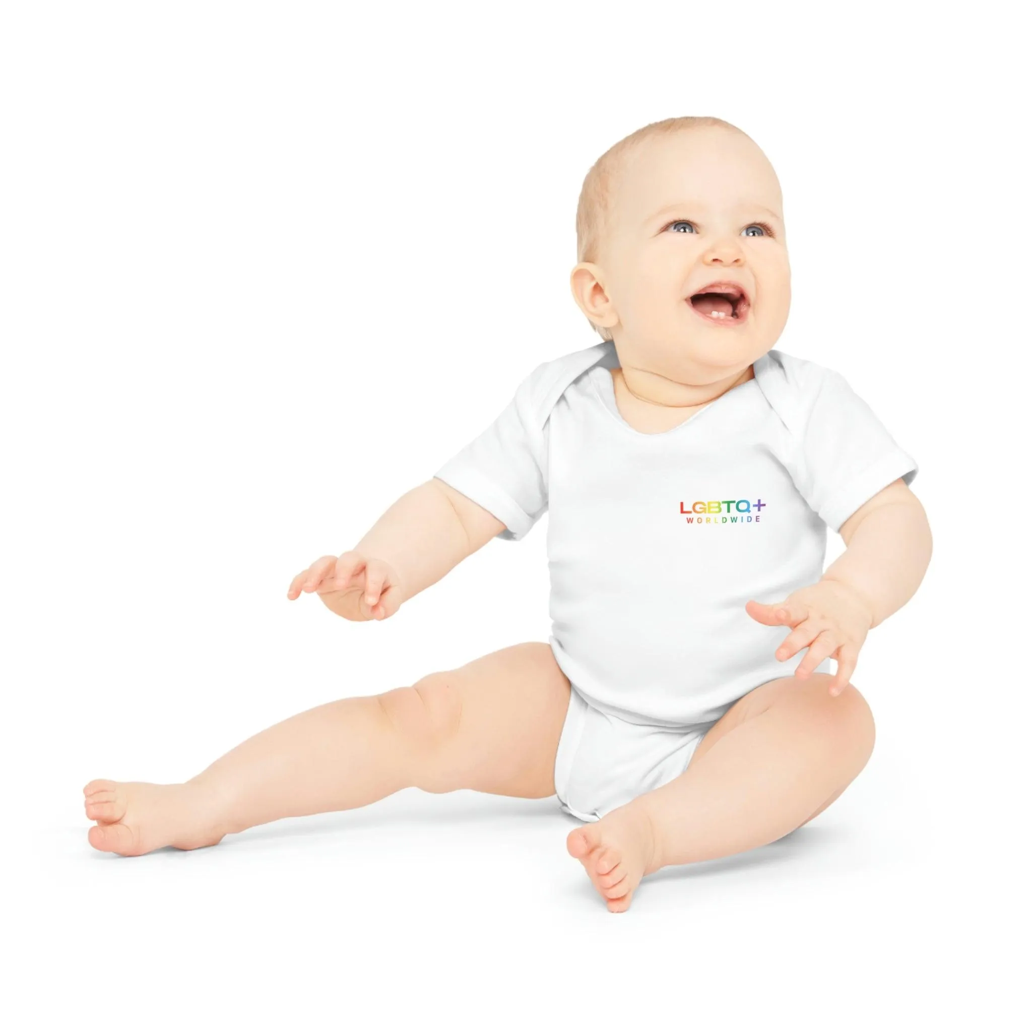 ,,EARTH" Baby Organic Short Sleeve Bodysuit