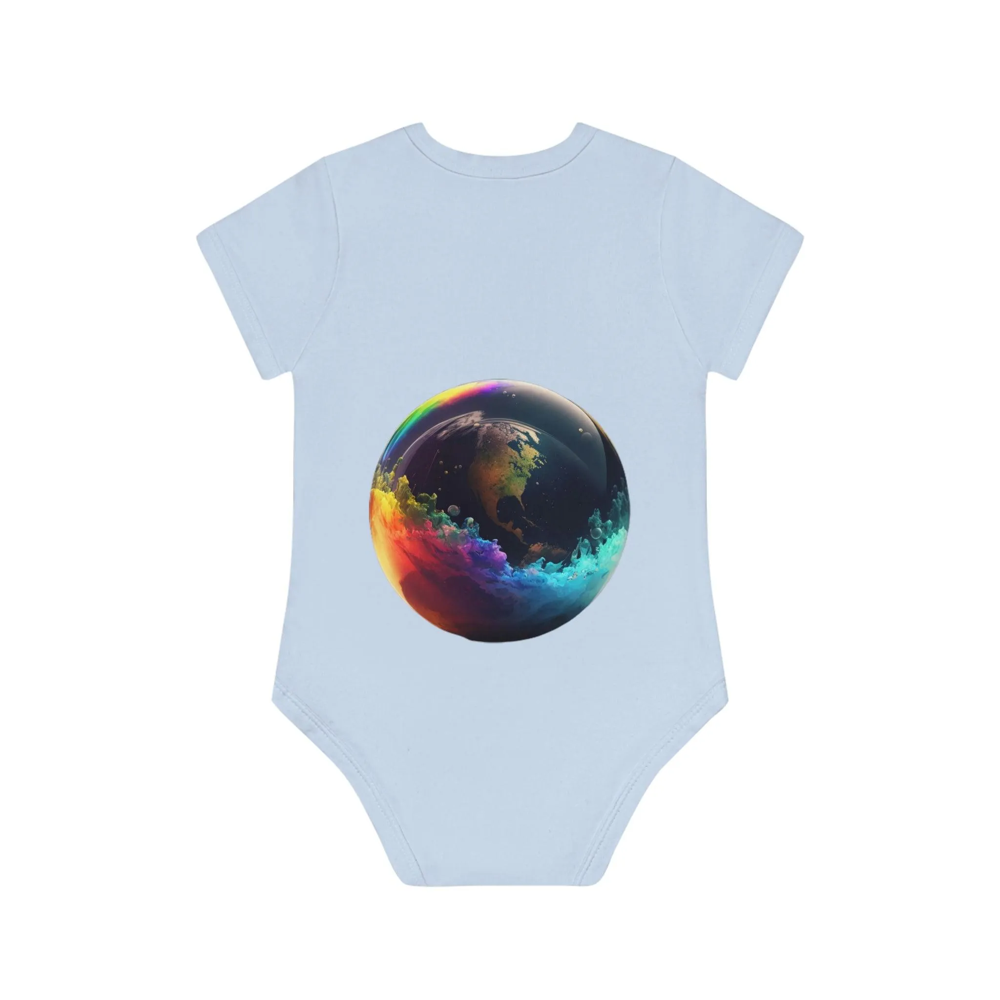 ,,EARTH" Baby Organic Short Sleeve Bodysuit