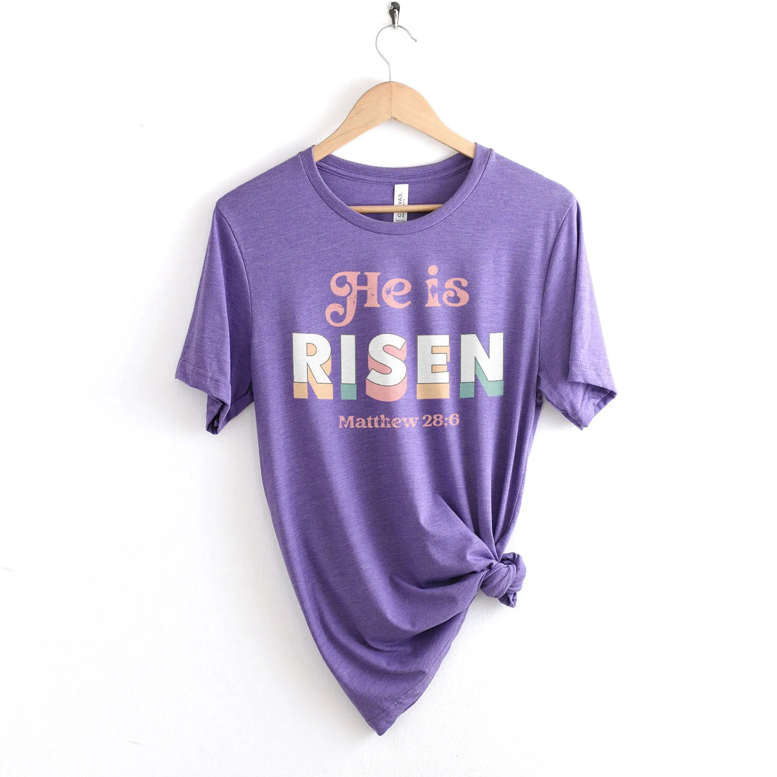 Easter Matthew 28:6 Tee Shirts For Women - Christian Shirts for Women - Religious Tee Shirts