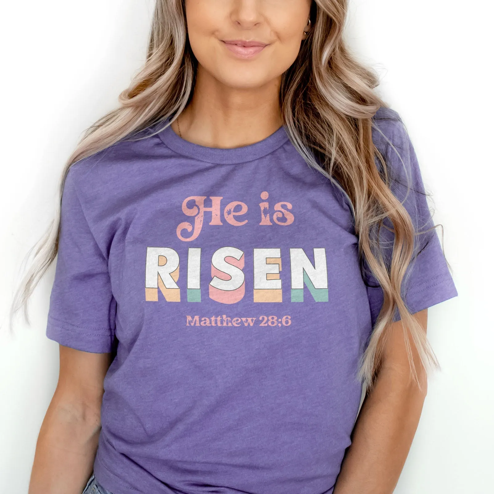 Easter Matthew 28:6 Tee Shirts For Women - Christian Shirts for Women - Religious Tee Shirts