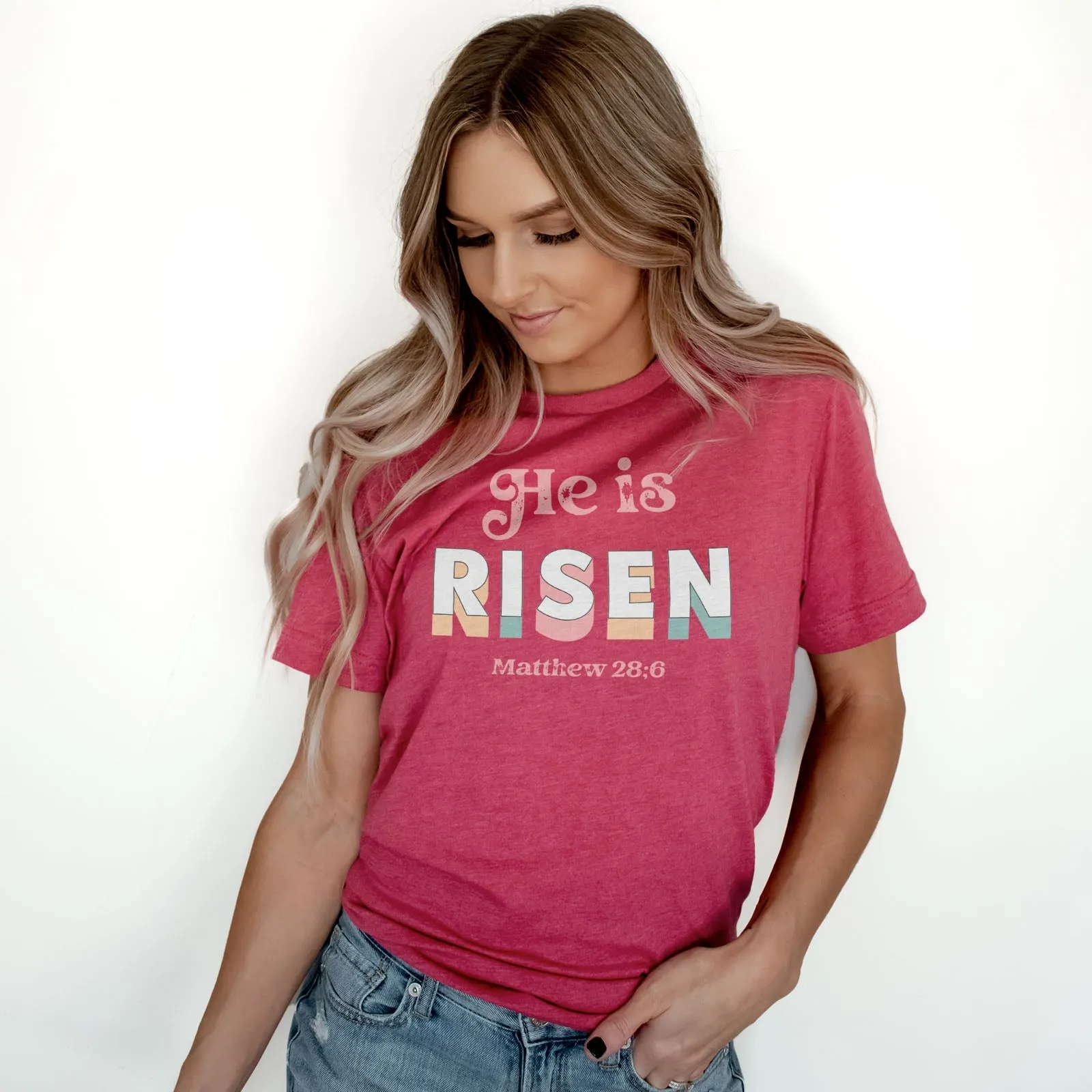 Easter Matthew 28:6 Tee Shirts For Women - Christian Shirts for Women - Religious Tee Shirts