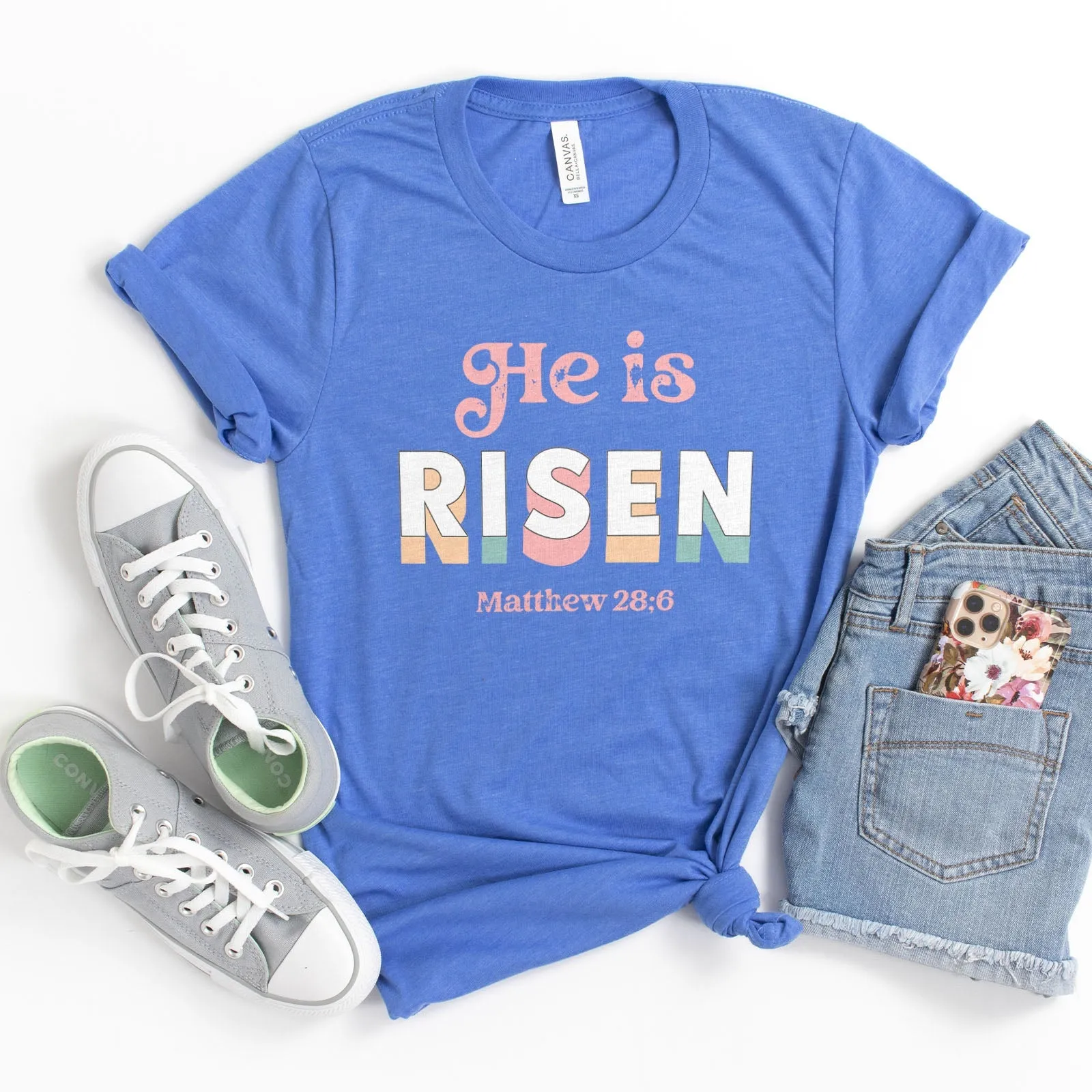 Easter Matthew 28:6 Tee Shirts For Women - Christian Shirts for Women - Religious Tee Shirts