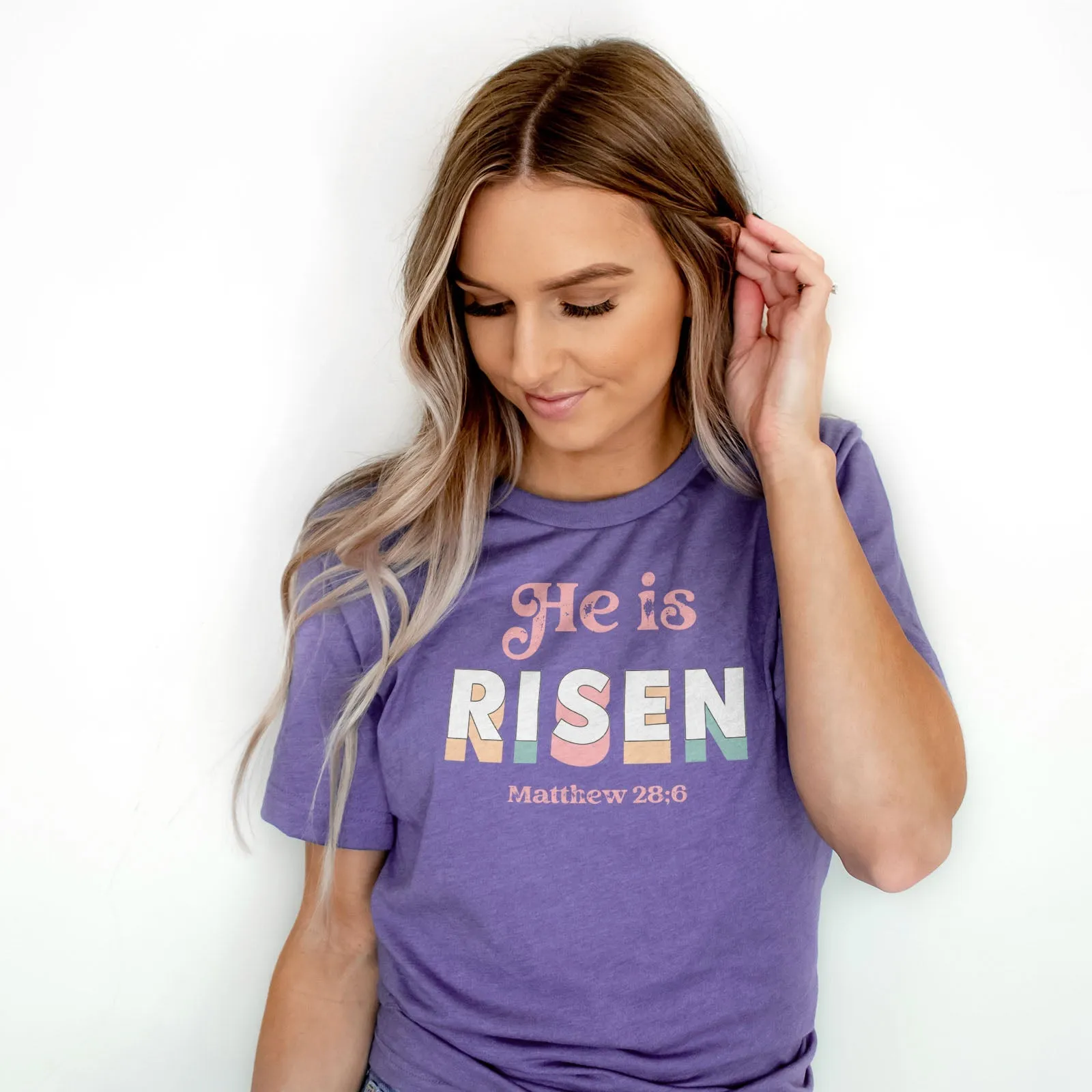 Easter Matthew 28:6 Tee Shirts For Women - Christian Shirts for Women - Religious Tee Shirts