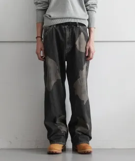 ENCOMING SPOTTED DENIM TROUSER "BLACK"